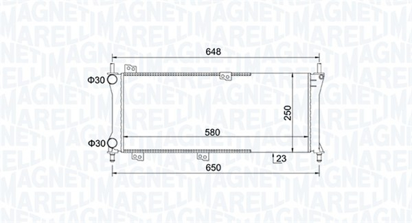 Radiator motor potrivit FIAT PANDA 1.1