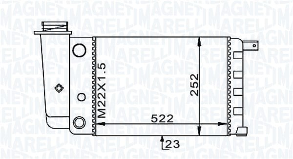 Radiator motor potrivit FIAT PANDA; LANCIA Y10 0.65-1.3