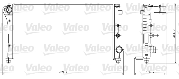 Radiator motor potrivit FIAT PANDA, PANDA HATCHBACK 1.1-1.4CNG