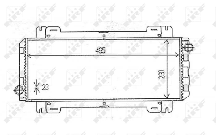 Radiator motor potrivit FORD FIESTA, FIESTA II 1.0 1.1