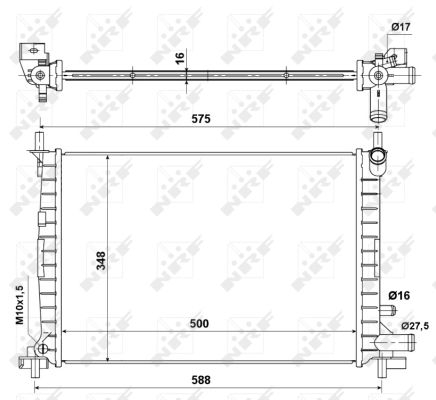 Radiator motor potrivit FORD FIESTA IV, FIESTA/MINIVAN; MAZDA 121 III, 121 III/HATCHBACK 1.3 1995-2003 [2]