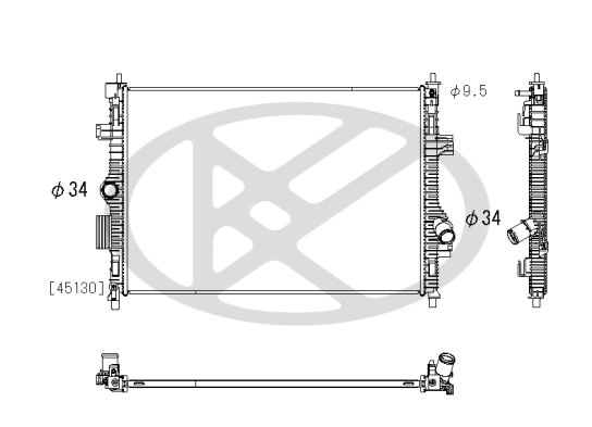 Radiator motor potrivit FORD FIESTA VII, PUMA 1.5 dupa 2018 [2]