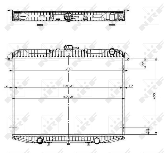 Radiator motor potrivit FORD MAVERICK; NISSAN PICK UP, TERRANO I, TERRANO II 2.4 2.7D