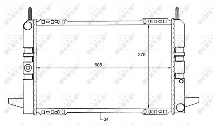 Radiator motor potrivit FORD SCORPIO I 1.8 2.0