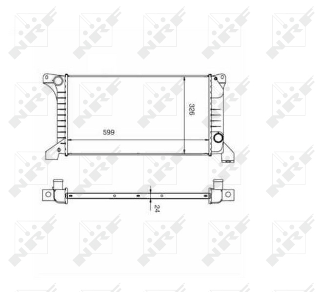 Radiator motor potrivit FORD TRANSIT 2.0 2.5D