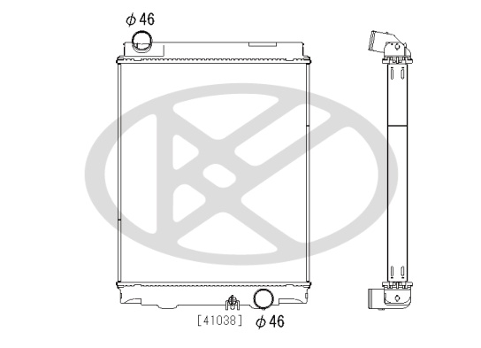 Radiator motor potrivit FUSO (MITSUBISHI) CANTER VII (FE7_, FE8_, FB7_, FB8_) 3.0D/4.9D dupa 2001 [2]