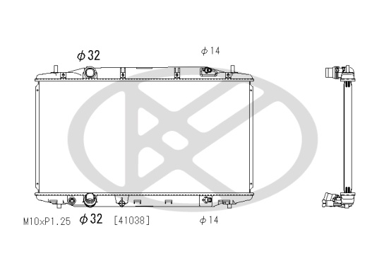 Radiator motor potrivit HONDA CIVIC IX 2.2D 2012-2016 [2]