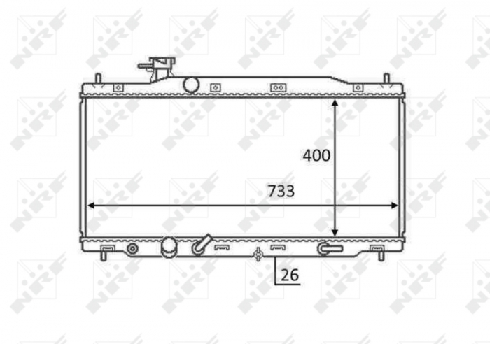 Radiator motor potrivit HONDA CR-V III 2.0