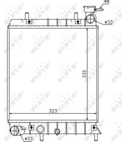 Radiator motor potrivit hyundai accent ii 1.3 1.5