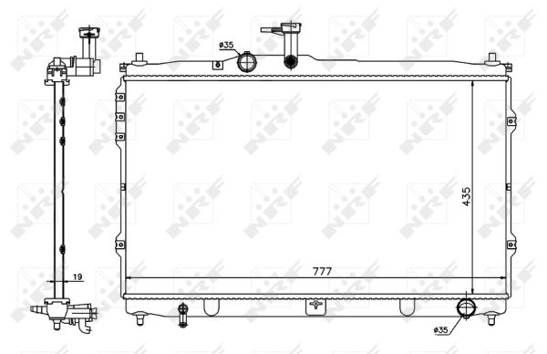 Radiator motor potrivit HYUNDAI H-1 CARGO, H-1 TRAVEL 2.5D [2]