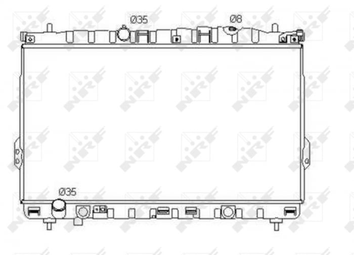 Radiator motor potrivit HYUNDAI HIGHWAY, TRAJET, TRAJET MINIVAN 2.0 2.0D