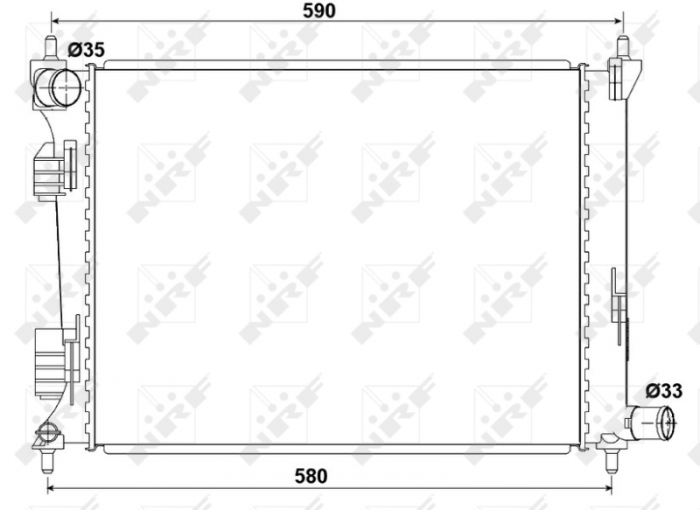 Radiator motor potrivit HYUNDAI I20 I, VELOSTER; KIA RIO III 1.2-1.6