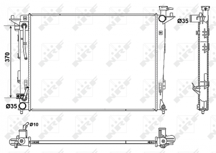 Radiator motor potrivit hyundai ix35; kia sportage iii 1.6 2.0