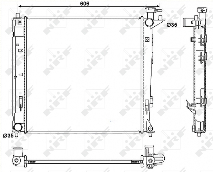 Radiator motor potrivit hyundai ix35; kia sportage iii 1.7d 2.0d