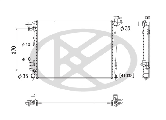 Radiator motor potrivit HYUNDAI IX35, TUCSON; KIA SPORTAGE III 1.6-2.4 2007-2015 [2]