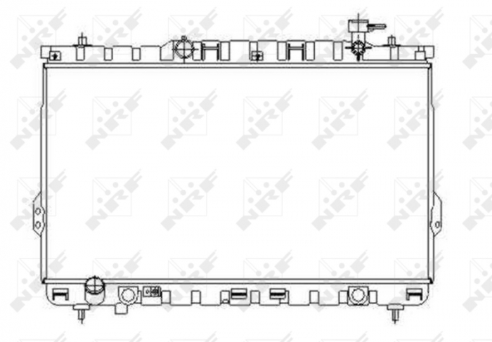 Radiator motor potrivit hyundai santa fe i 2.0 2.0d 2.4