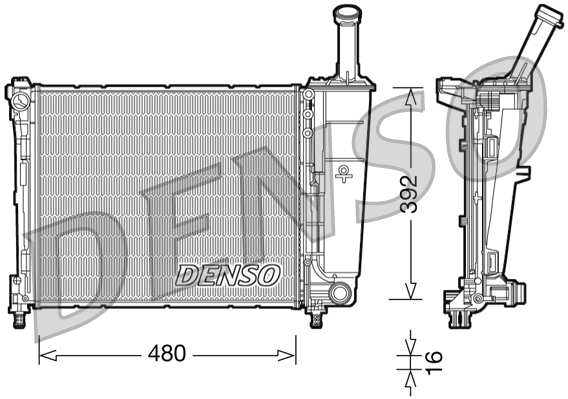 Radiator motor potrivit HYUNDAI SANTA FÉ II, SANTA FÉ III 2.0D/2.2D [3]