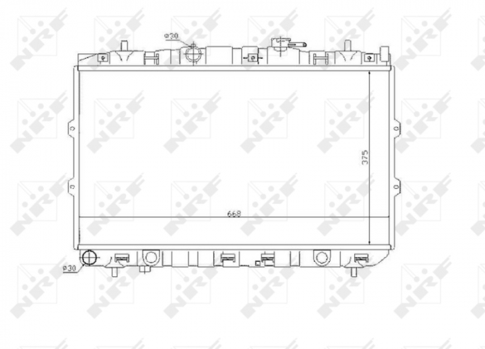 Radiator motor potrivit KIA CERATO I 1.6 2.0