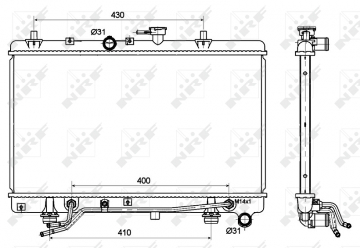 Radiator motor potrivit kia rio 1.3 1.5