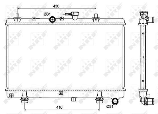 Radiator motor potrivit KIA RIO I 1.3 1.5