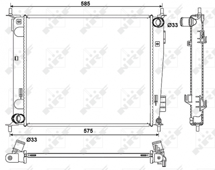 Radiator motor potrivit KIA SOUL I 1.6 1.6LPG