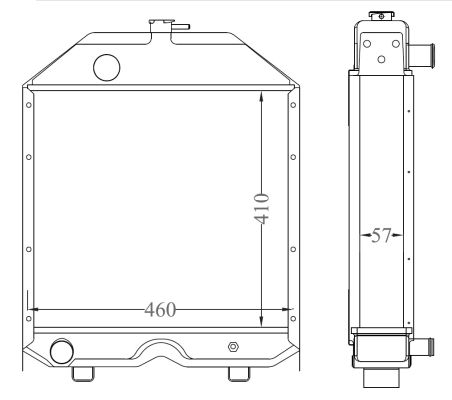 Radiator motor potrivit LANDINI 500, 60, 600, 6000, 70, 7000, 80, 8000, TREKKER A4.236/A4.248/AD3.152 [3]