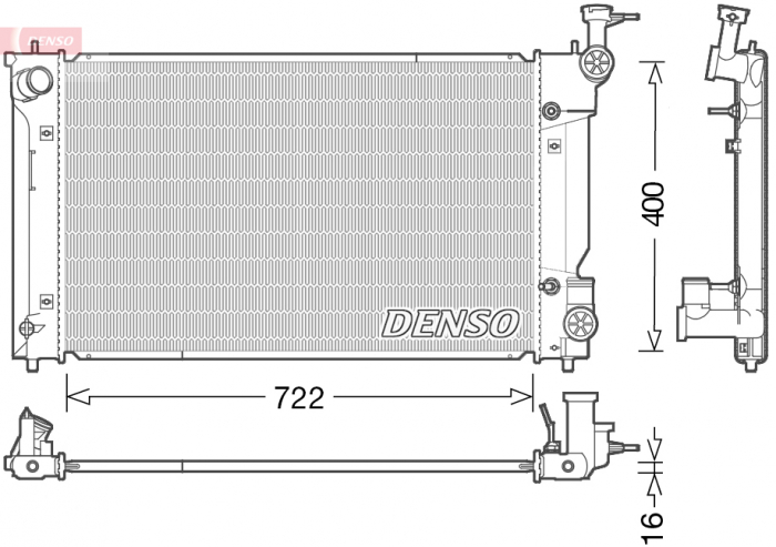 Radiator motor potrivit lexus is iii 2.5