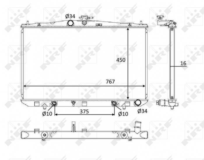 Radiator motor potrivit LEXUS RX 3.5 -02.12