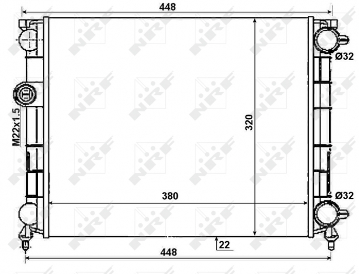 Radiator motor potrivit LIGIER BE UP, NOVA 0.05 0.5 0.5D