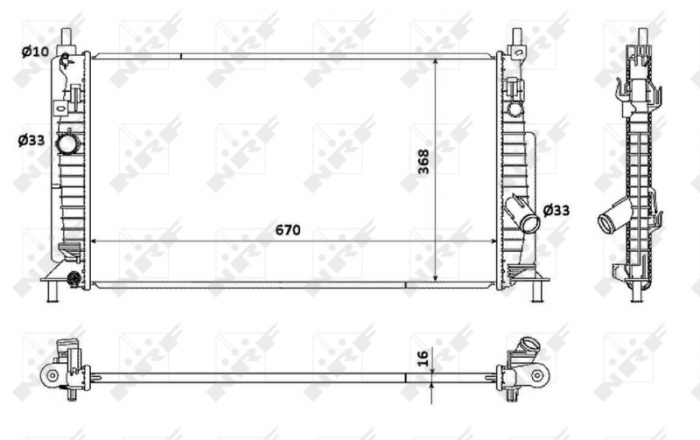 Radiator motor potrivit mazda 3 1.6 2.0 2.3