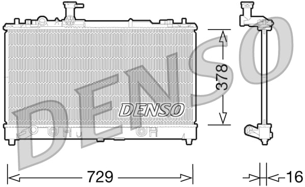 Radiator motor potrivit MAZDA 6 2.3