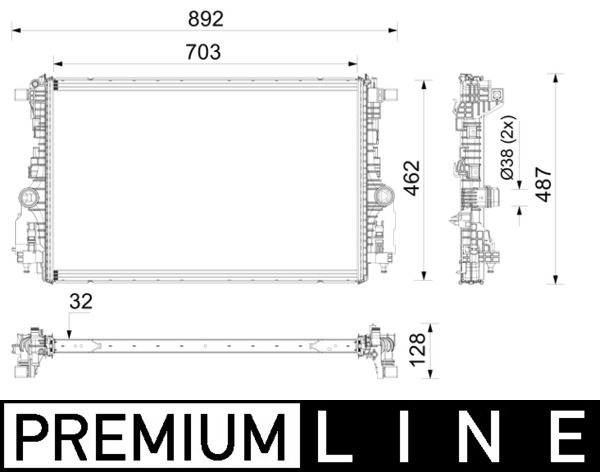Radiator motor potrivit MERCEDES A (W177), CLA (C118), CLA SHOOTING BRAKE (X118), GLA (H247) 2.0 07.19- [2]