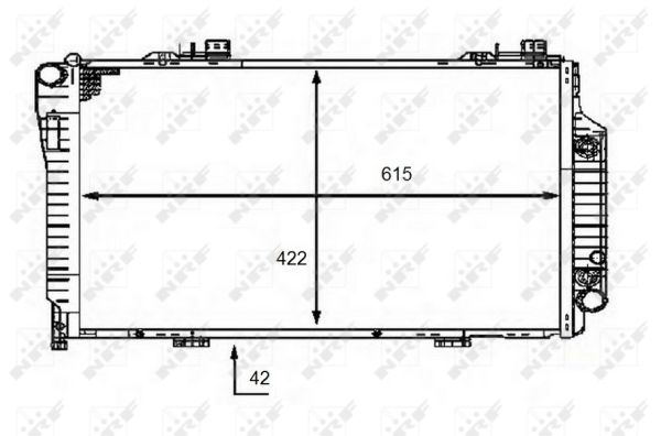 Radiator motor potrivit MERCEDES C T-MODEL (S202), C (W202) 2.2D 09.97-03.01 [2]