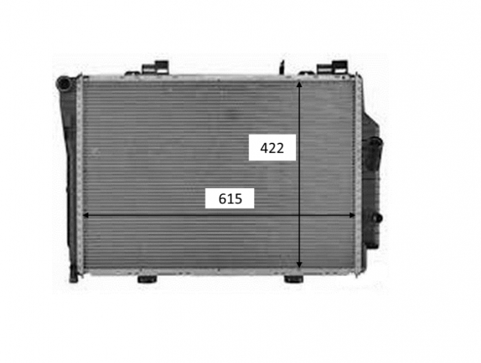 Radiator motor potrivit MERCEDES C T-MODEL (S202), CLK (A208), CLK (C208) 2.0 2.3 -06.02