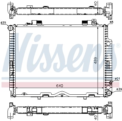 Radiator motor potrivit MERCEDES E (W210), E T-MODEL (S210) 2.5D