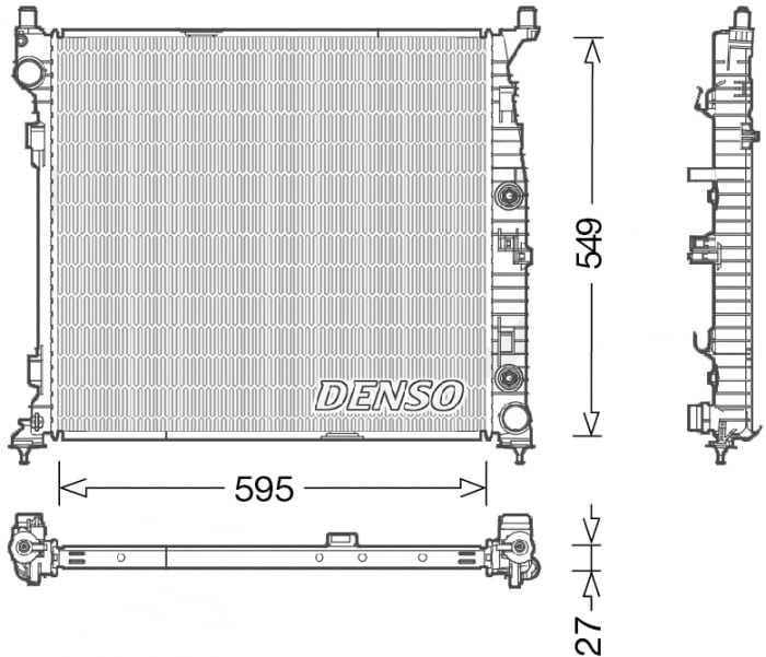 Radiator motor potrivit MERCEDES GLE (W166), M (W166) 2.2D-5.5