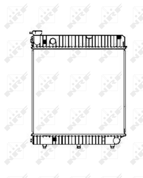 Radiator motor potrivit mercedes t1 (601), t1 (601, 611), t1 (b601), t1 (b602), t1 tn 2.4d-3.0d