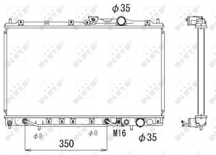 Radiator motor potrivit MITSUBISHI COLT IV, LANCER IV, LANCER V 1.6 1.8