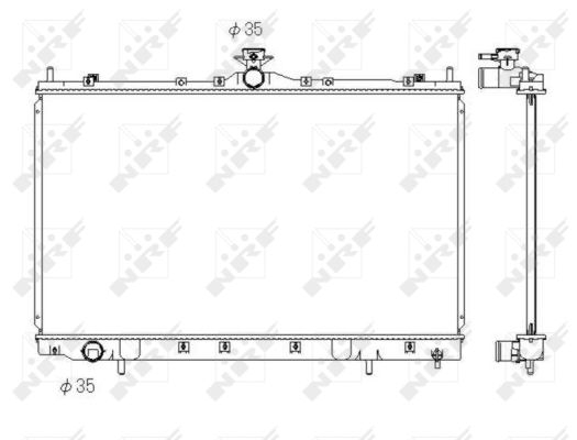 Radiator motor potrivit MITSUBISHI GRANDIS 2.4