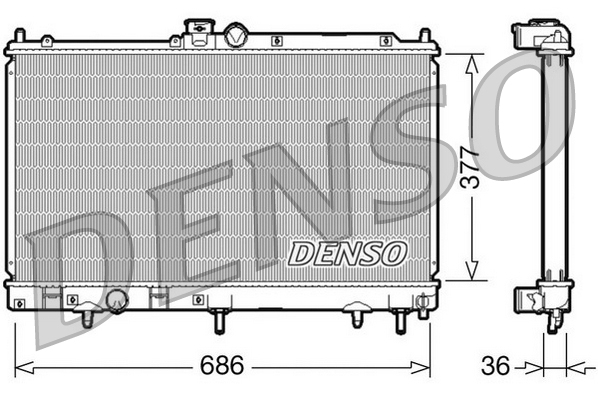 Radiator motor potrivit mitsubishi lancer vii 2.0