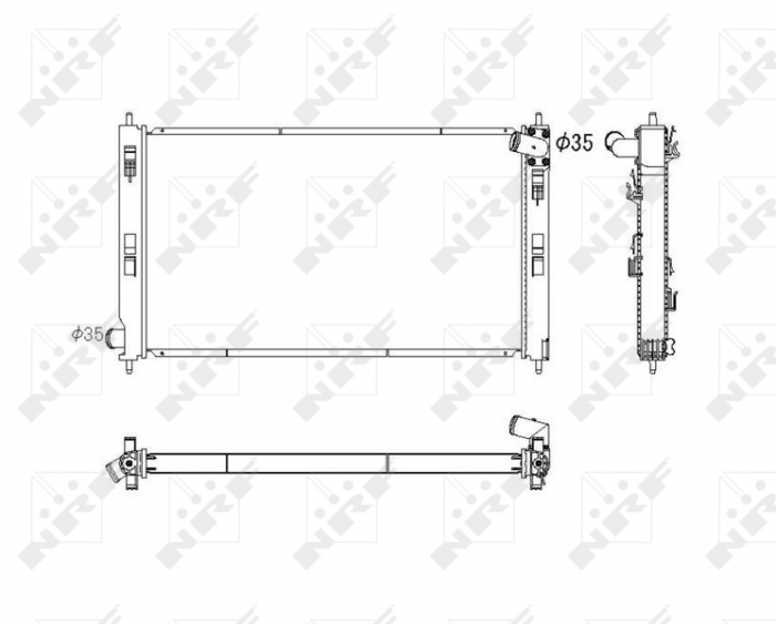 Radiator motor potrivit mitsubishi outlander ii 2.2d