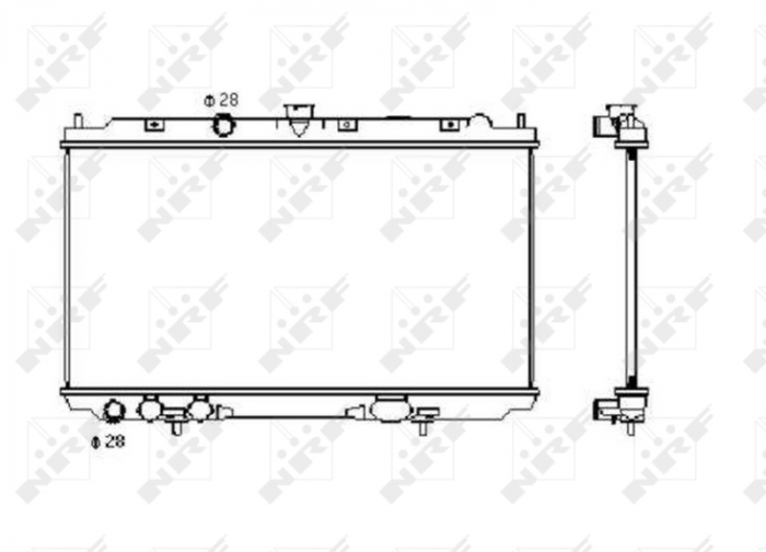 Radiator motor potrivit NISSAN ALMERA II 1.5D