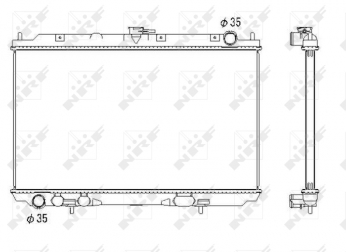 Radiator motor potrivit NISSAN ALMERA TINO 2.2D