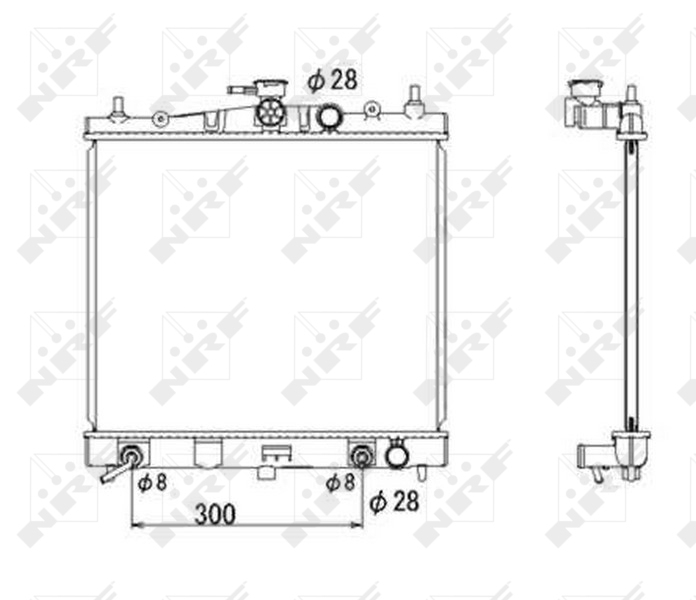 Radiator motor potrivit NISSAN MICRA C+C III, MICRA III, NOTE 1.2 1.4 1.6