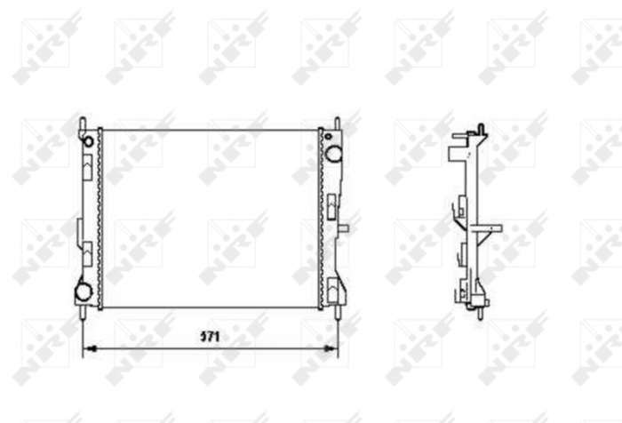 Radiator motor potrivit nissan micra iii; renault clio iii, modus 1.2-1.5d