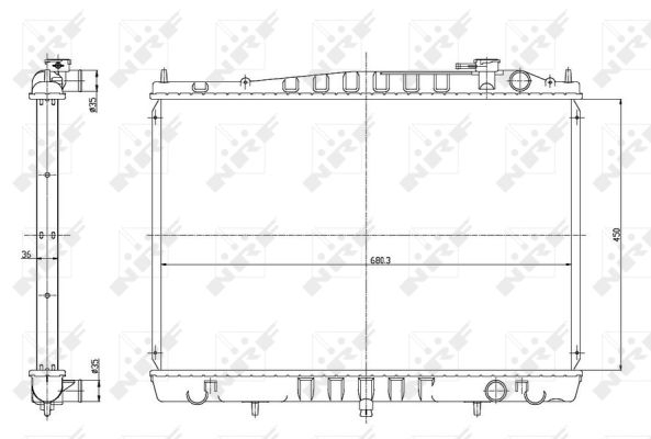 Radiator motor potrivit NISSAN PATHFINDER II 3.3 pana in 2004 [3]