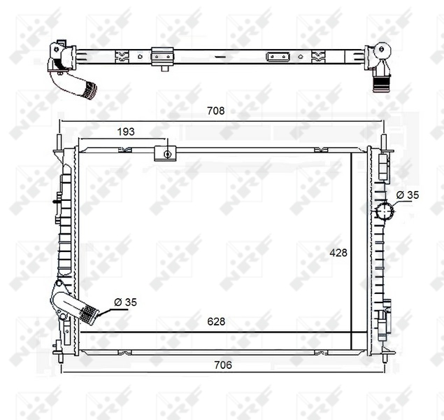 Radiator motor potrivit NISSAN QASHQAI I 1.6D -04.14