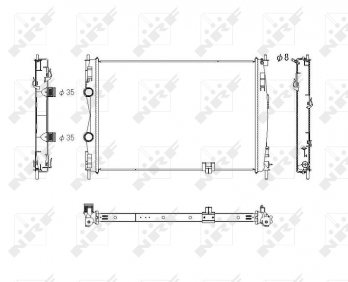 Radiator motor potrivit NISSAN QASHQAI I 2.0D