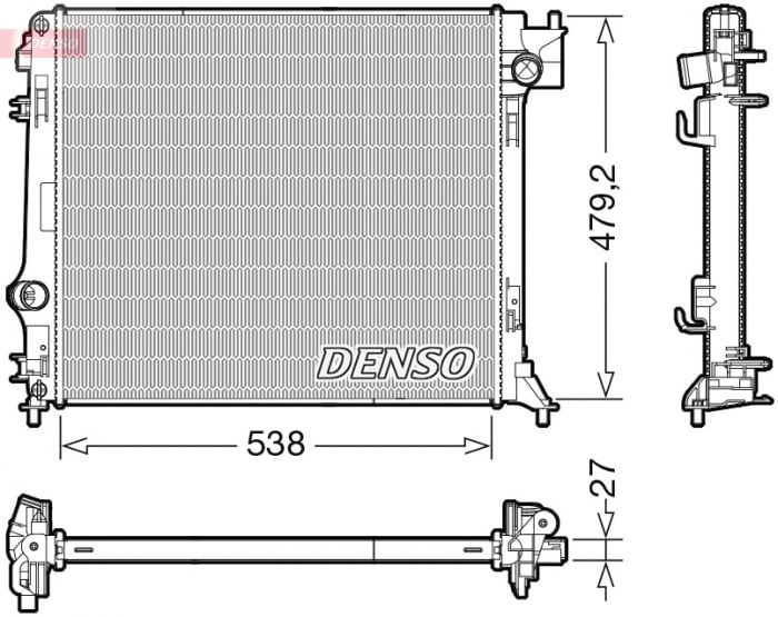 Radiator motor potrivit NISSAN QASHQAI II, X-TRAIL; RENAULT ESPACE V, KADJAR 1.6 1.6D