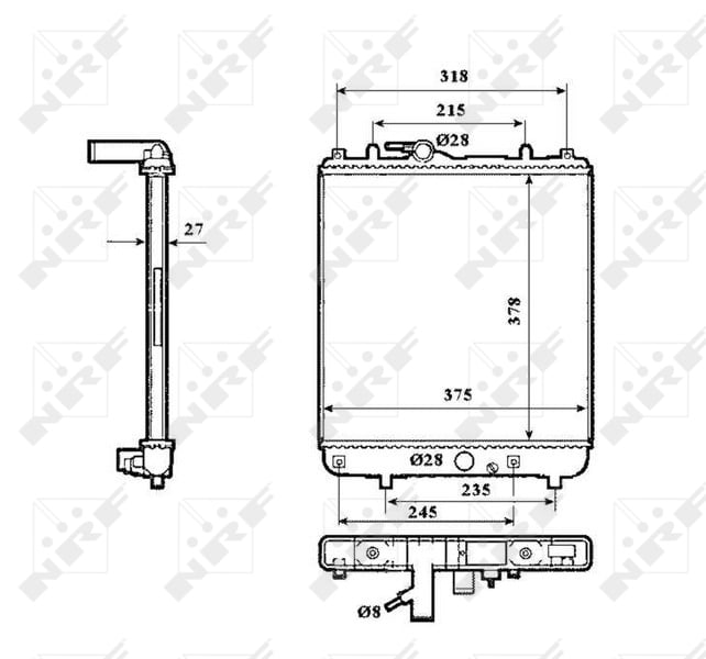 Radiator motor potrivit OPEL AGILA 1.0 1.2